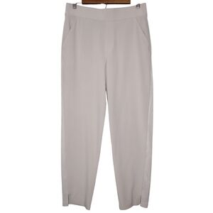 Athleta Women's Tan Stone Gray Workout Athletic Ankle Cropped Pants Sz 8